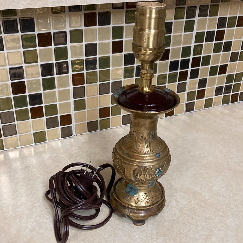 Solid Brass Antique Excelsior Lamp